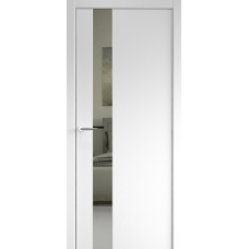 Дверь межкомнатная ALBERO Status G Белая эмаль, зеркало Грей, кромка с 2х сторон Дверь межкомнатная ALBERO Status G Белая эмаль, зеркало Грей, кромка с 2х сторон